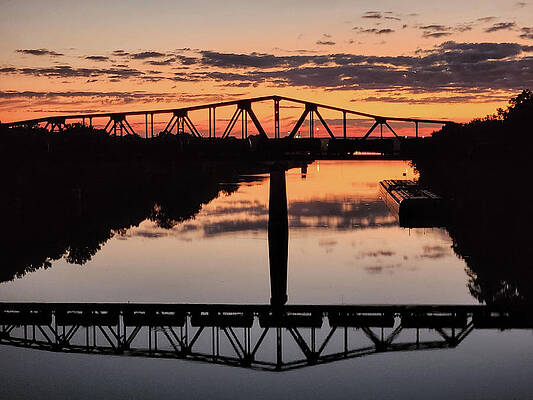 Wall Art featuring the photograph Trestle Over The Black Warrior River by Jeremy Butler