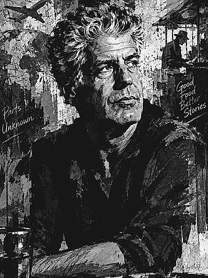 Tribute to Anthony Bourdain Digital Art