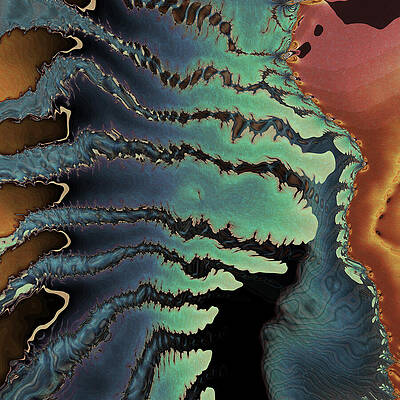 Abstract Geological Layers Wall Art