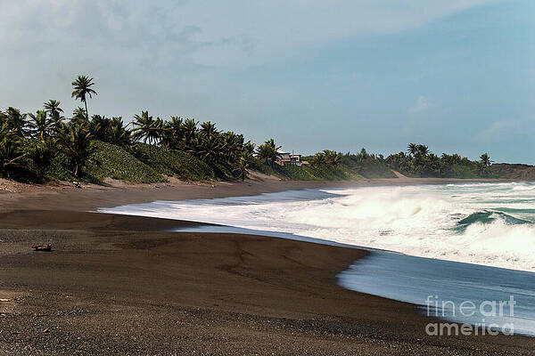Tropical Beach with Black Sand at Barceloneta by Beachtown Views