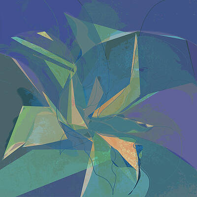 Summer Digital Art - Tropical Patio by Gina Harrison