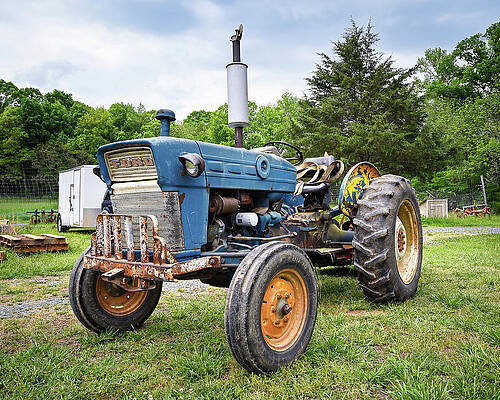Wall Art featuring the photograph True Blue Ford by Steven Nelson