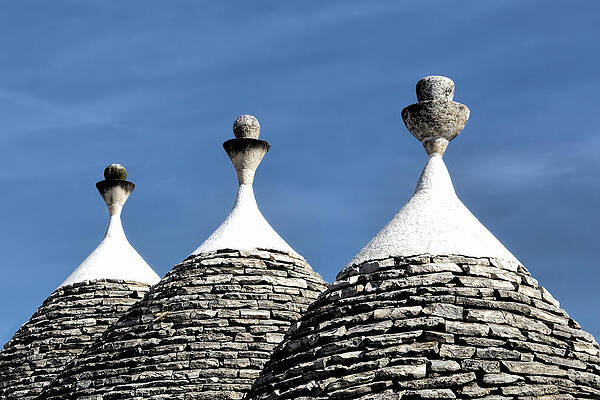 Bold Wall Art featuring the photograph Trulli Cones by Elvira Peretsman