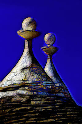 Bold Wall Art featuring the photograph Trulli Couple - Arteries by Elvira Peretsman