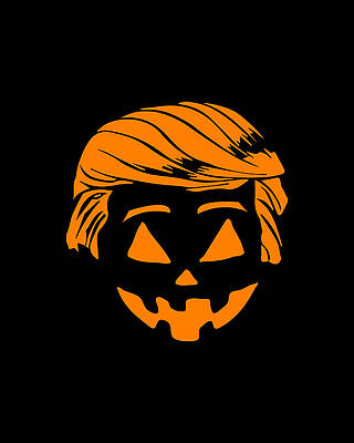 Costume Digital Art - Trump Halloween Trumpkin Costume by Flippin Sweet Gear