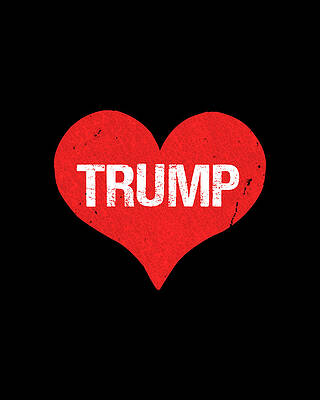 Be Wall Art featuring the digital art Trump Is Love by Flippin Sweet Gear