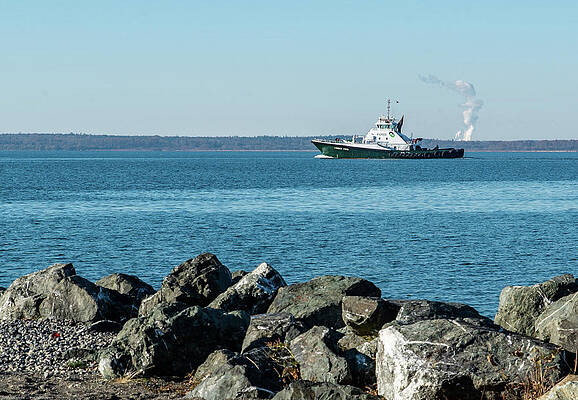 2023 Photograph - Tug Lindsey Foss On Bellingham Bay by Tom Cochran