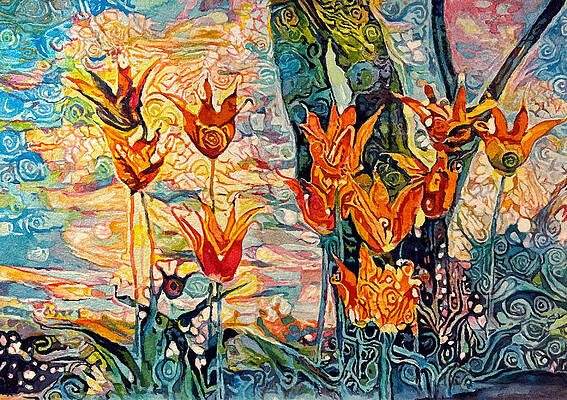 Painting - Tulips by Grant Nixon