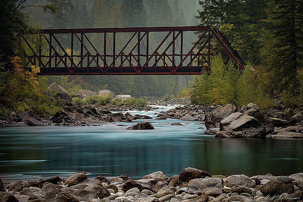 Wall Art featuring the photograph Tumwater Canyon by Michael DeGrenier