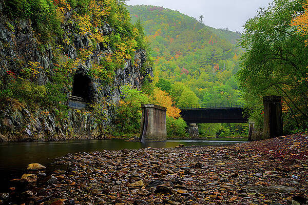 Pennsylvania Photograph - Turn Hole Tunnel - Lehigh River Gorge by Anthony Hightower