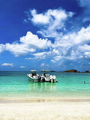 Boat Photograph - Turquoise Serenity by La Dolce Vita