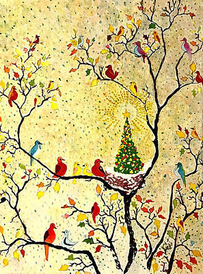 Happy Painting - Tweeting You A Christmas by Grant Nixon