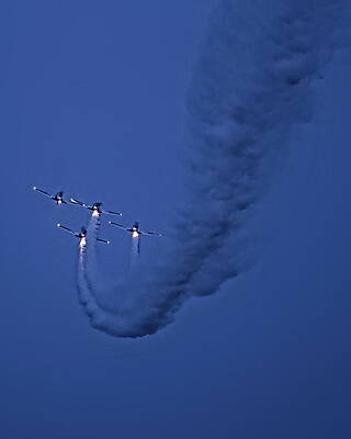Wall Art featuring the photograph Twilight Air Show - WOW 2023 - 10 by Dale Kauzlaric