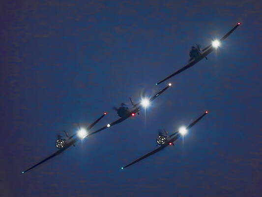 Wall Art featuring the photograph Twilight Air Show - WOW 2023 - 3 by Dale Kauzlaric