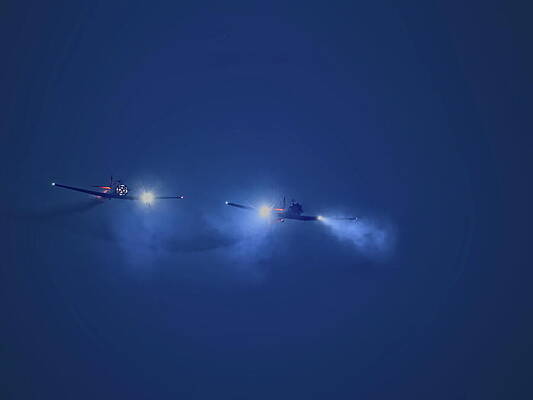 Wall Art featuring the photograph Twilight Air Show - WOW 2023 - 4 by Dale Kauzlaric