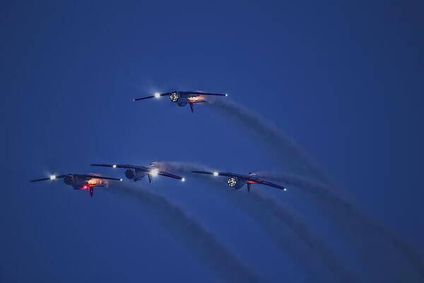 Wall Art featuring the photograph Twilight Air Show - WOW 2023 - 7 by Dale Kauzlaric