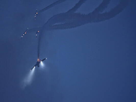 Wall Art featuring the photograph Twilight Air Show - WOW 2023 - 8 by Dale Kauzlaric