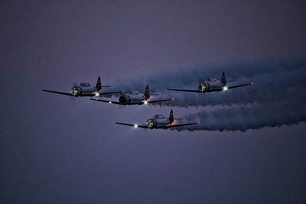 Wall Art featuring the photograph Twilight Air Show - WOW 2023 - 9 by Dale Kauzlaric