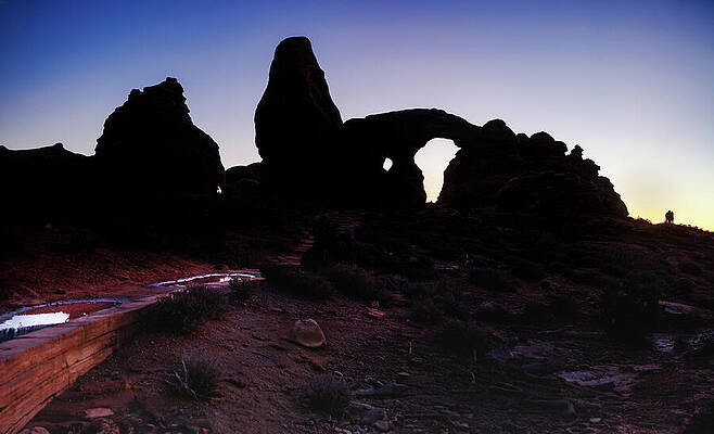 Twilight at the Desert Arch Photograph