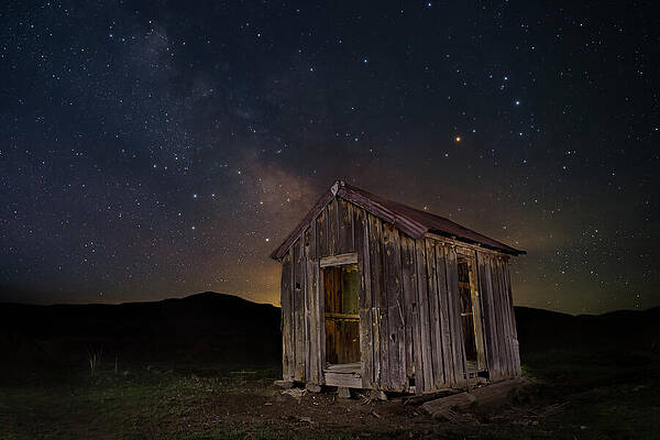 Sky Photograph - Twilight At The Little Shack by Mike Lee