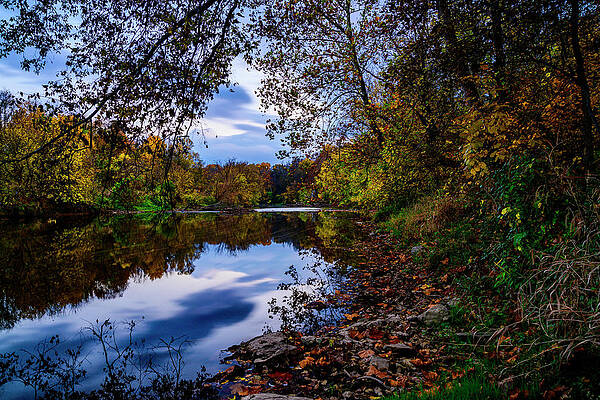 Vibrant Photograph - Twilight On The River by Anthony Hightower