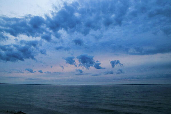 Nature Photograph - Twilight Serenade Over Superior by Deb Beausoleil