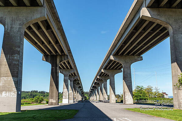 State Route 20 Photograph - Twin Bridges For SR 20 At Swinomish Channel by Tom Cochran