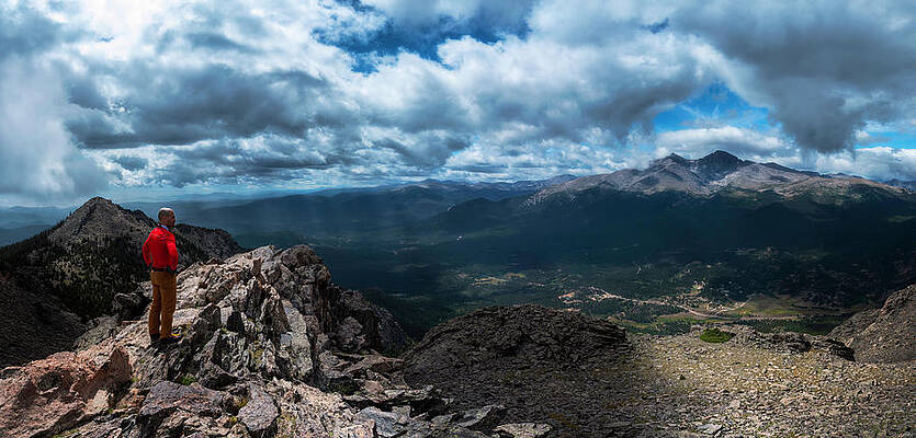 Panoramic Wall Art featuring the photograph Twin Sisters Peak by Owen Weber
