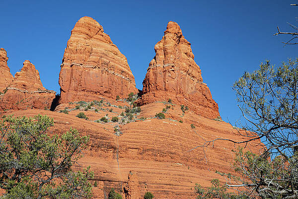 Sunset Photograph - Twin Sisters, Twin Buttes #2 by Steve Templeton