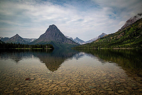 Majestic Mountain Lake Reflection Wall Art