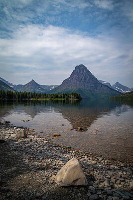 Tranquil Mountain Lake Reflection Wall Art