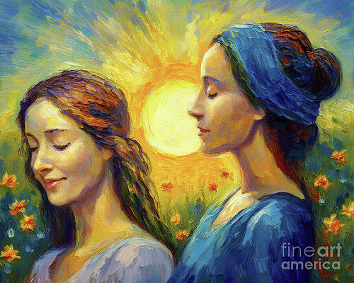 Summer Digital Art - Two Or More by Macro Abundance