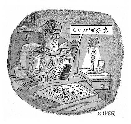 Symbol Drawing - U Up? by Peter Kuper