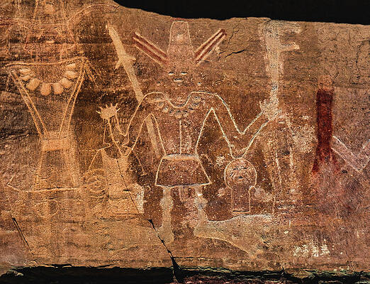 Desert Photograph - Uinta Basin Bigfoot Petroglyph by Abbie Warnock