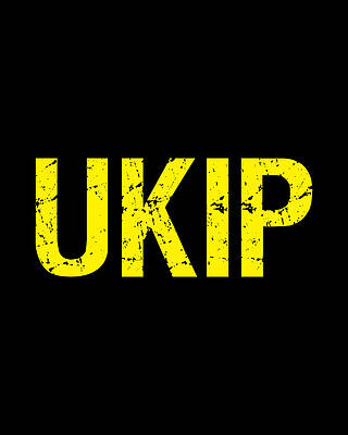 Party Wall Art featuring the digital art UKIP UK Independence Party by Flippin Sweet Gear