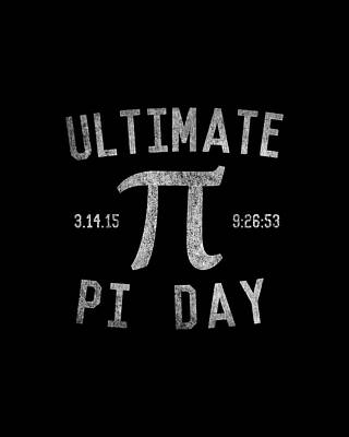 Cool Wall Art featuring the digital art Ultimate Pi Day Retro by Flippin Sweet Gear