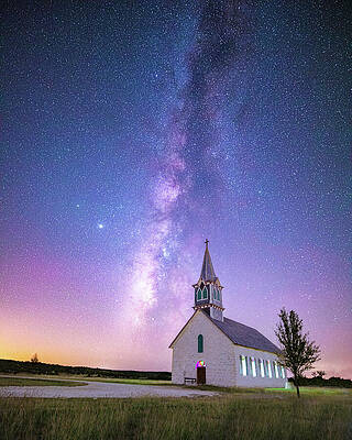 Church Photograph - Under The Milky Way Tonight by KC Hulsman