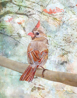 Wall Art featuring the painting Under The Northern Light by Angeles M Pomata