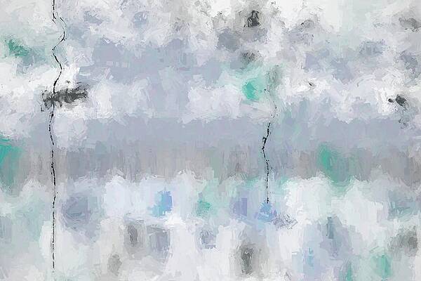 Wall Art featuring the digital art Under The Sea By The Reef by Alison Frank