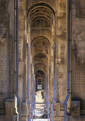Pennsylvania Wall Art featuring the photograph Underneath The 8th Street Bridge In Allentown by Jason Fink
