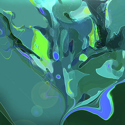 Still Life Wall Art featuring the digital art Undersea by Gina Harrison