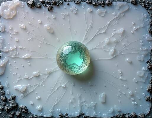 Organic Wall Art featuring the digital art Unidentified Seed by Eris And AI