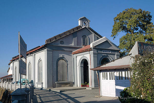 Hill Station Wall Art featuring the photograph Union Church, Mussoorie by Sanjay Marathe