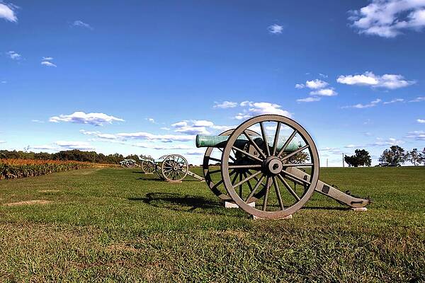 Sky Wall Art featuring the photograph Union Guns Of Malvern Hill by American Landscapes