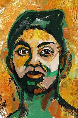 Colorful Abstract Portrait Wall Art