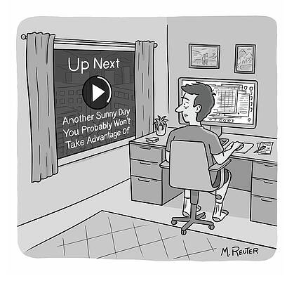 Sunshine Wall Art featuring the drawing Up Next by Matthew Reuter