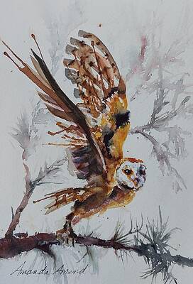Animal Painting - Uplifted by Amanda Amend