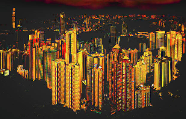 Architecture Wall Art featuring the photograph Urban Fire by Elvira Peretsman