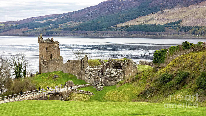 Historical Wall Art featuring the photograph Urquhart Castle - Loch Ness, Inverness, Scotland by Jeff Saunders