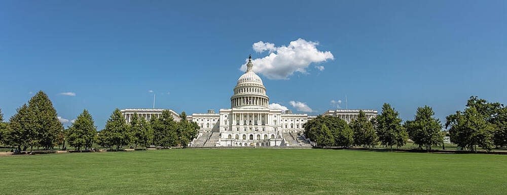 Sky Wall Art featuring the photograph US Capital Washington DC by Chris Spencer